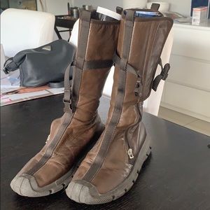 Size 7 brown miu miu boots